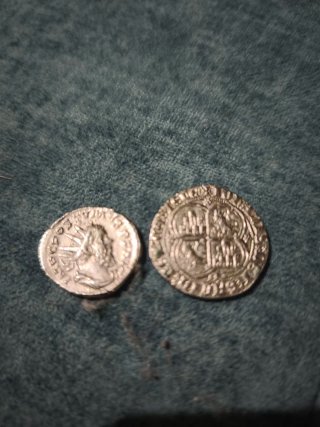 Monedas antiguas plata