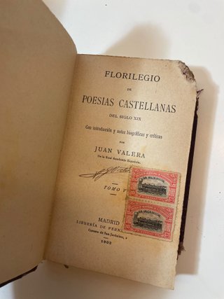 Florilegio Poesías Castellanas - J. Valera (5 Vol)