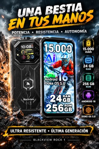 Blackview Rock 1 256GB Negro