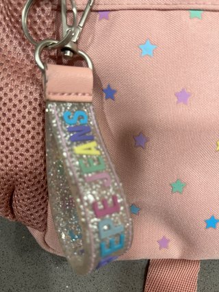 Mochila pequeña Pepe Jeans rosa con estrellas