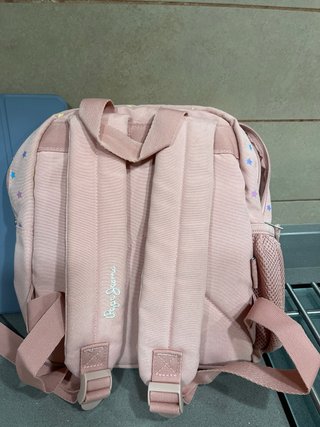 Mochila pequeña Pepe Jeans rosa con estrellas