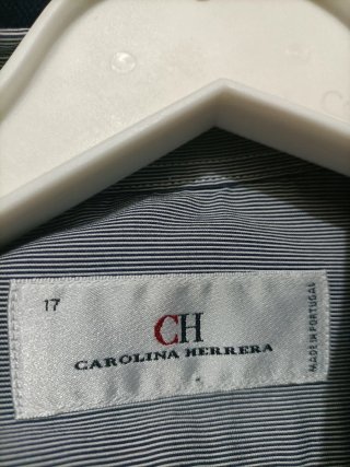 Camisa Carolina Herrera Azul Talla XL