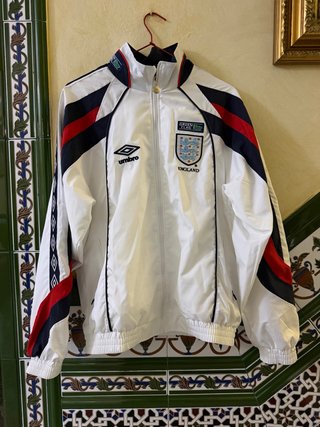 Chaqueta Umbro Inglaterra Green Flag blanca
