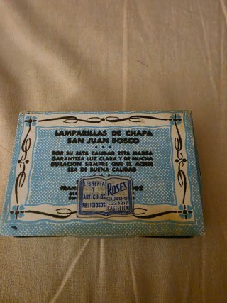 Lamparillas mariposa antiguas San Juan Bosco