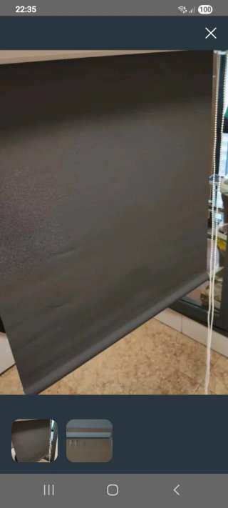 Estor enrollable gris 140 cm poliester