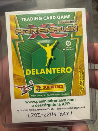 Carta Adrenalyn XL Messi Balón de Oro 18-19