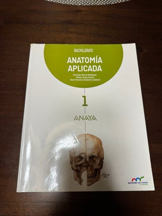 Libro anatomia aplicada 1º bachillerato anaya