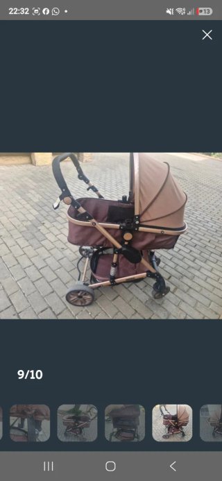 Carrito de bebé 2 en 1: Capazo y Silla