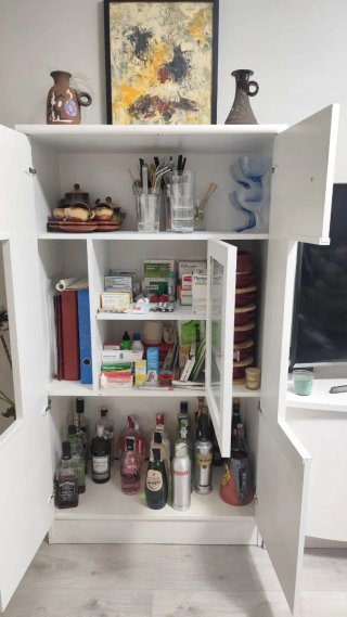 Conjunto Salón Blanco Mate 2.80m.