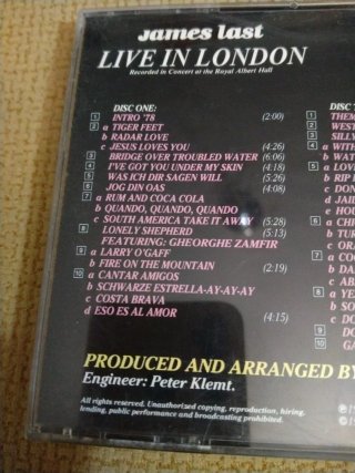 2 CDs JAMES LAST (Live in London)