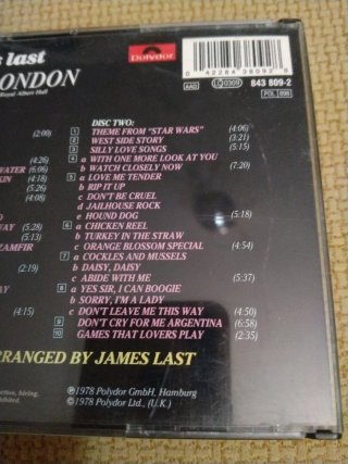 2 CDs JAMES LAST (Live in London)