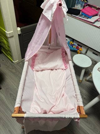 Minicuna de Tijera con Dosel para Reborn