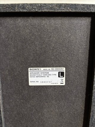 Altavoces Sony Pasivos Negro 4 Ohm