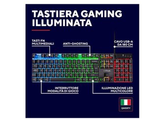 Tastiera Gaming GX Trust RGB