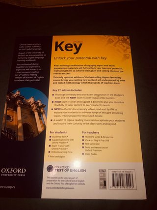 Key for primero de bachillerato