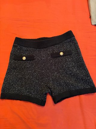 Pantaloncini neri in maglia