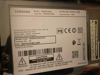 TV Samsung 55” 4K - Fallo imagen