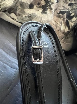 Zapatos Mango tacón bajo piel negros