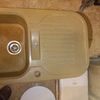 Fregadero resina de cocina Seno Beige