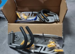 4 Ganchos Pared Bicicleta + Tornillos