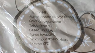 Colchón espuma bebé para capazo
