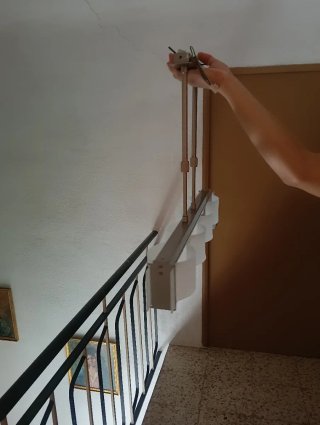 Lámpara de techo cristal y metal