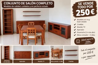 Conjunto de Muebles de Salón o por separado