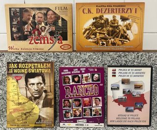 Lote 9 Libros y 16 dvd en POLACO