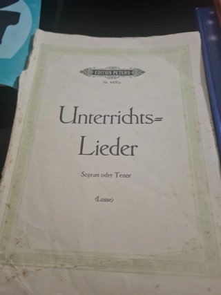 Partituras Unterrichts Lieder Soprano Tenor