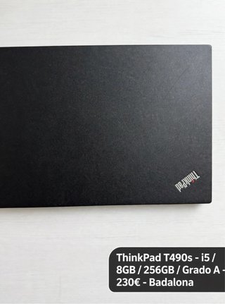 Lenovo ThinkPad T490s i5 8GB 256GB Grado A