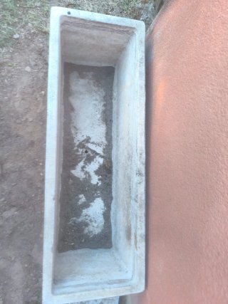 Jardinera de piedra