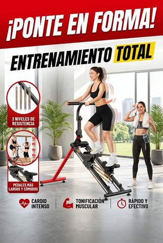 Máquina Escaladora Fitness 3 en 1