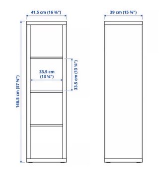 Estantería Kallax Ikea 4 baldas blanca