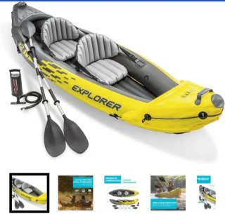 Kayak inflable Intex Explorer 2 personas