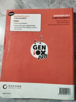 Matemáticas II 2 Bachillerato : Geniox