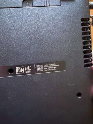 Portátil HP Pentium 8GB RAM 500GB