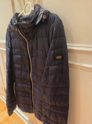 Abrigo Plumas Edc niña Talla M Azul