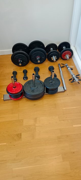 Set de Pesas y Mancuernas