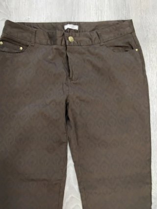 Pantalón Marrón Estampado Etnico