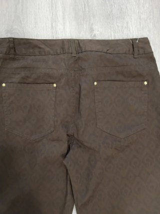 Pantalón Marrón Estampado Etnico