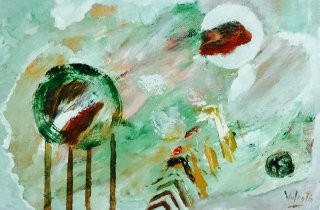 Óleo pequeño abstracto