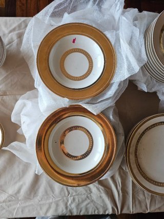 Platos Dorados Zara Home - Cristal. Navidad