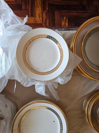 Platos Dorados Zara Home - Cristal. Navidad