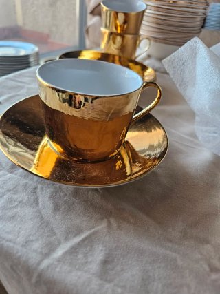 Platos Dorados Zara Home - Cristal. Navidad
