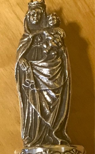 VIRGEN DEL PILAR. PLATA. VINTAGE