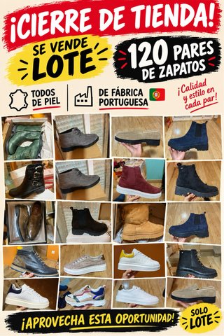 LOTE DE ZAPATOS Y CARTERAS DE PIEL 🇵🇹