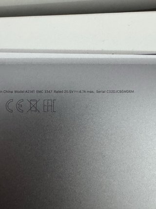 MacBook Pro 16” A2141 2019 i7 16GB 512GB RadeonPro