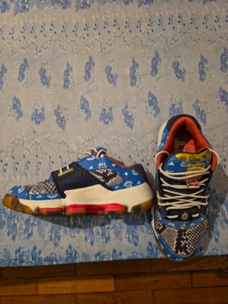 Tenis Adidas Talla 40 Azul/Naranja