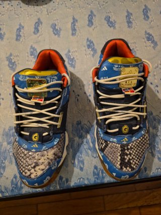 Tenis Adidas Talla 40 Azul/Naranja