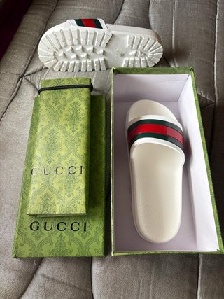 Chanclas Gucci Blancas